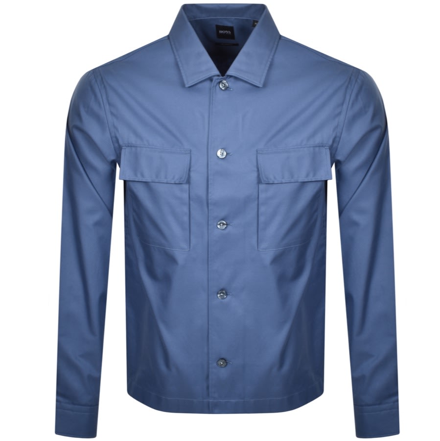 Alternative Image for ProductBOSS Nolan Long Sleeved Shirt Blue1